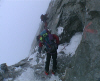 Climbing to the Oberaarjochhutte (273278 bytes)