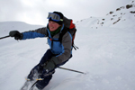 Skier: Frederike van Dantzig. Photographer: Hugo van der Sluys. (159 kB)
